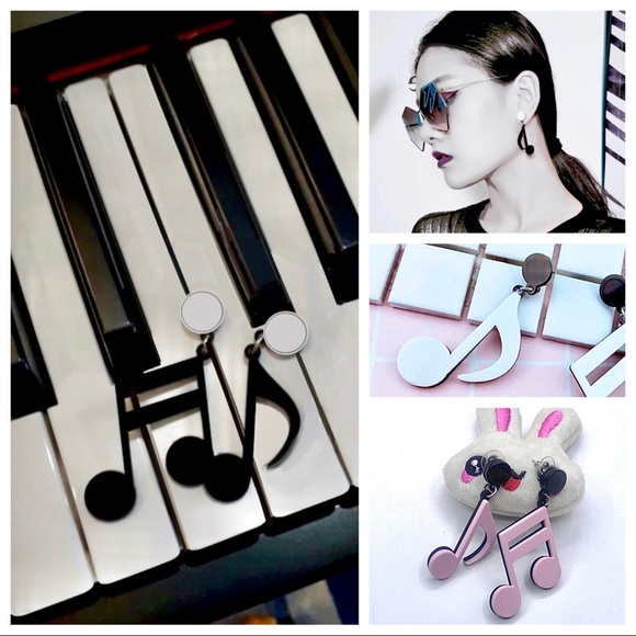 Earrings MUSIC NOTES - Picture 3 of 5